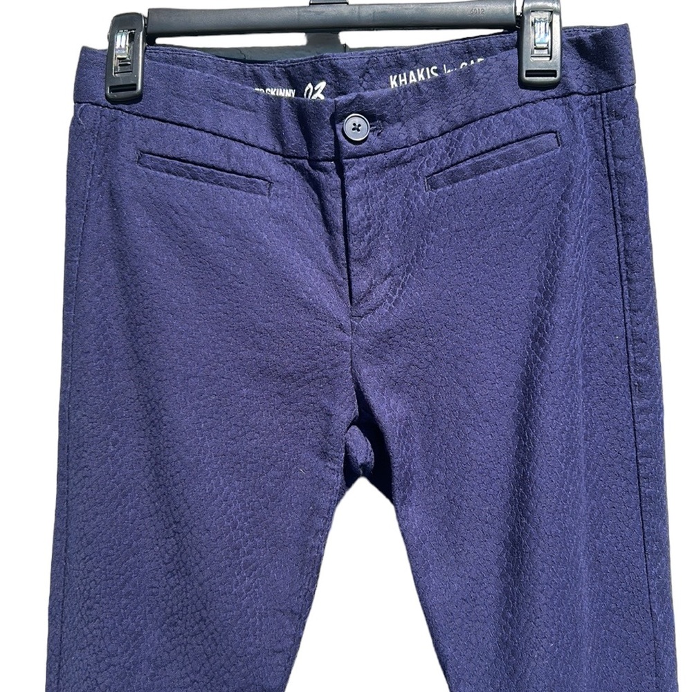 Gap | Blue Snakeskin Super Skinny Khaki Pants Size‎ 2